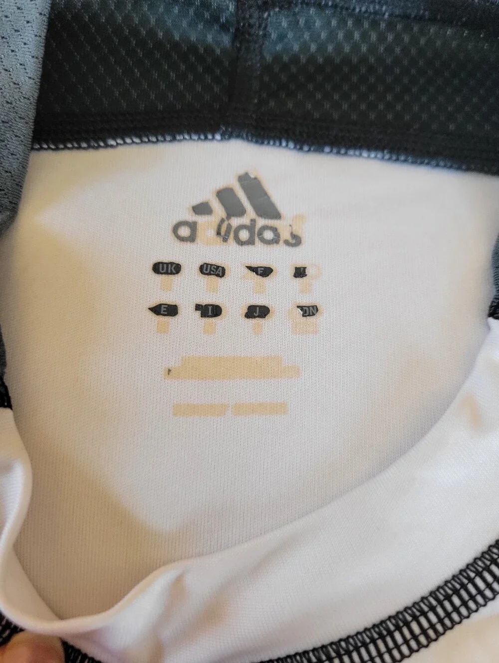 ​Adidas 3-Stripes Short Sleeve Performance  White And Gray Shirt - M